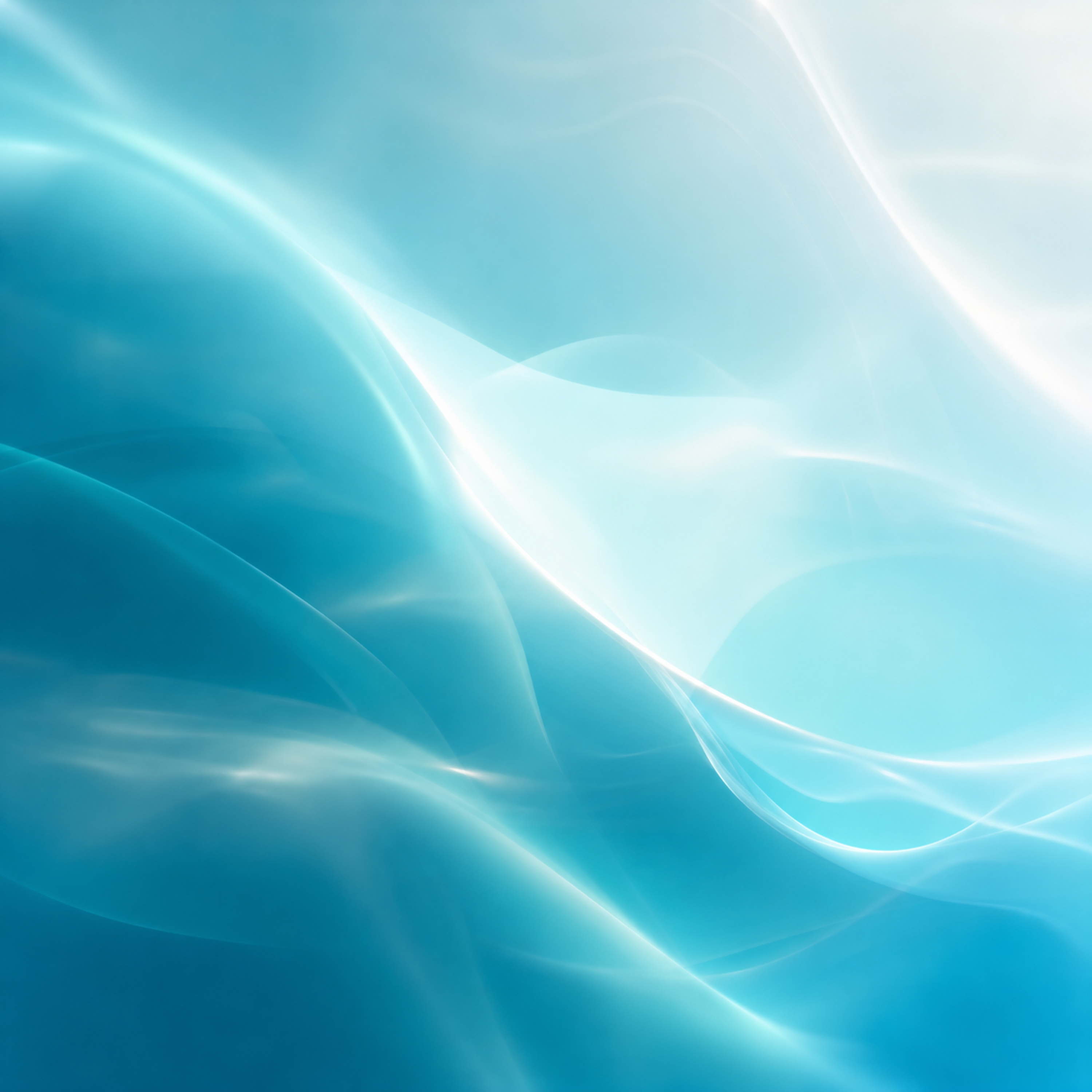 Abstract teal light waves